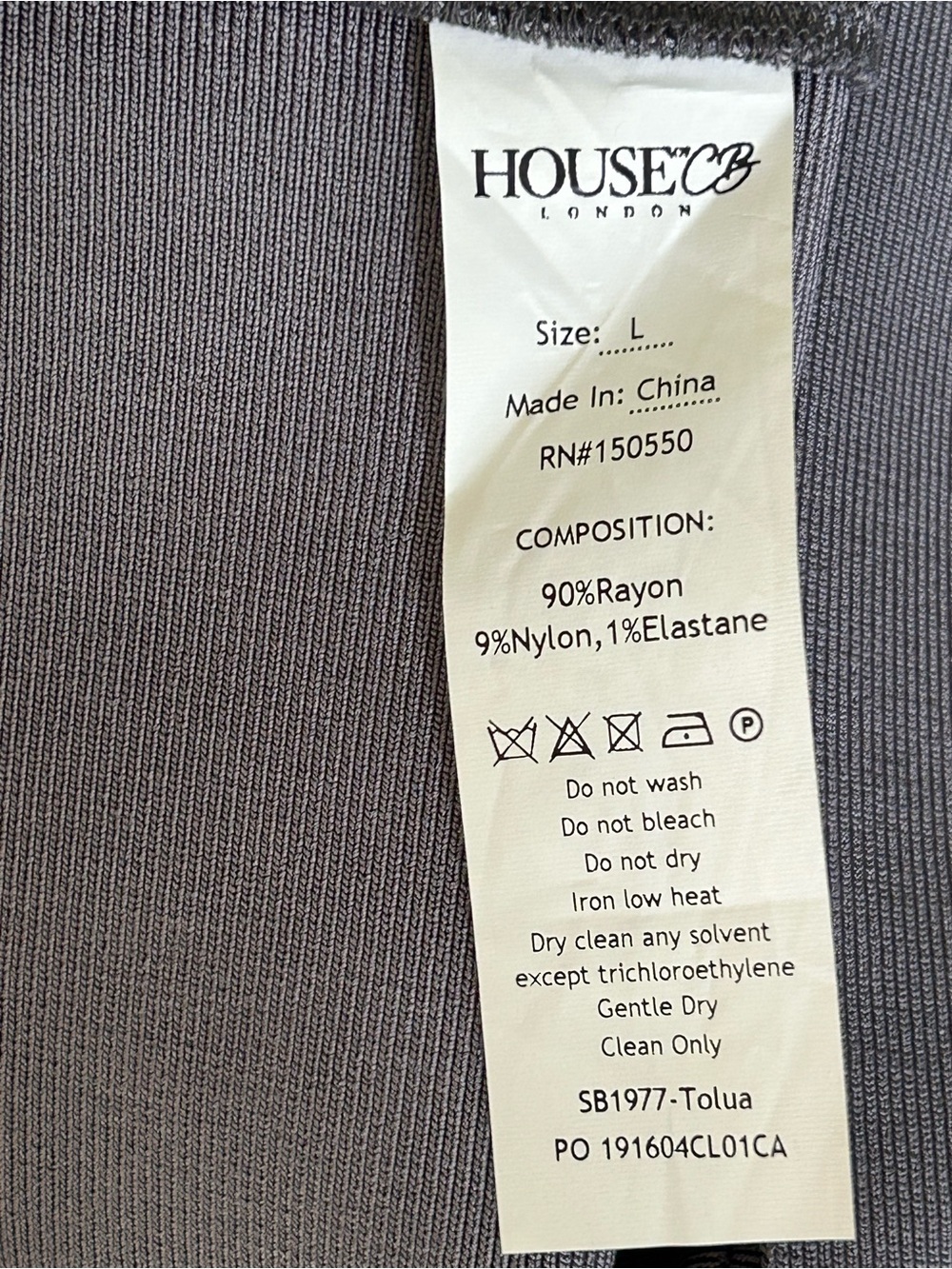 NWT House of CB Tolua Bandage Skirt and Bustier Set in Slate Grey. Women’s Large - Picture 13 of 13